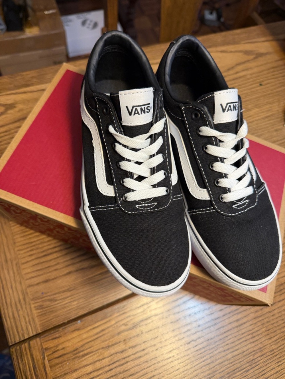 Vans Classic Old Skool Black and White Low-Top Sneakers